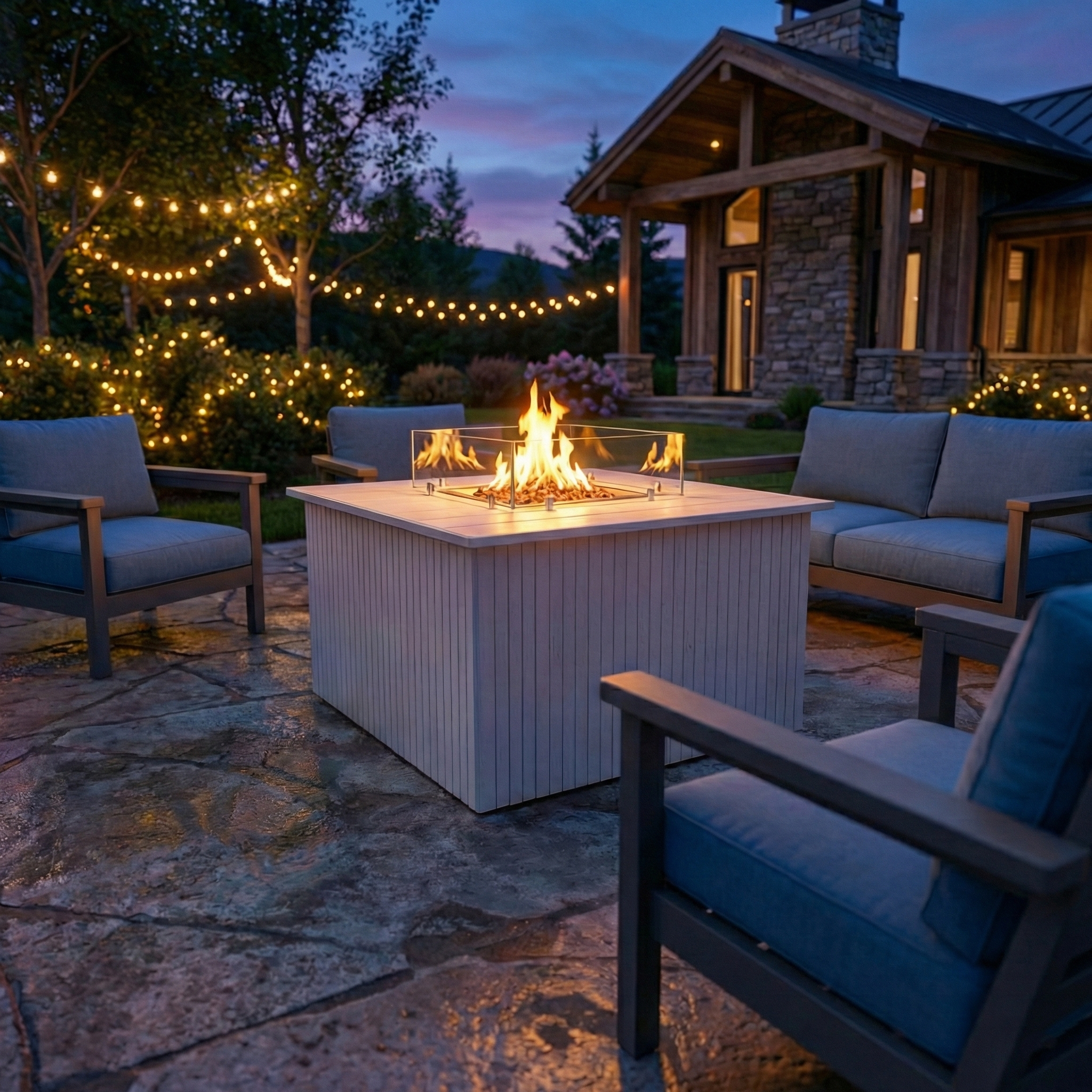 Mocca Şömineli Sehpa